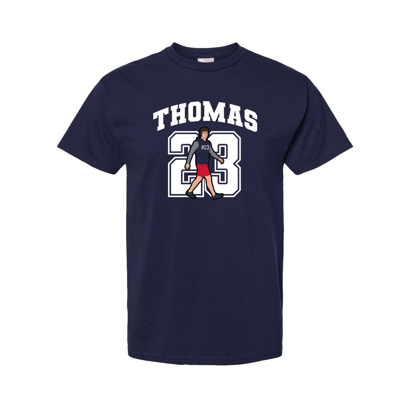 Tee — Number in Navy