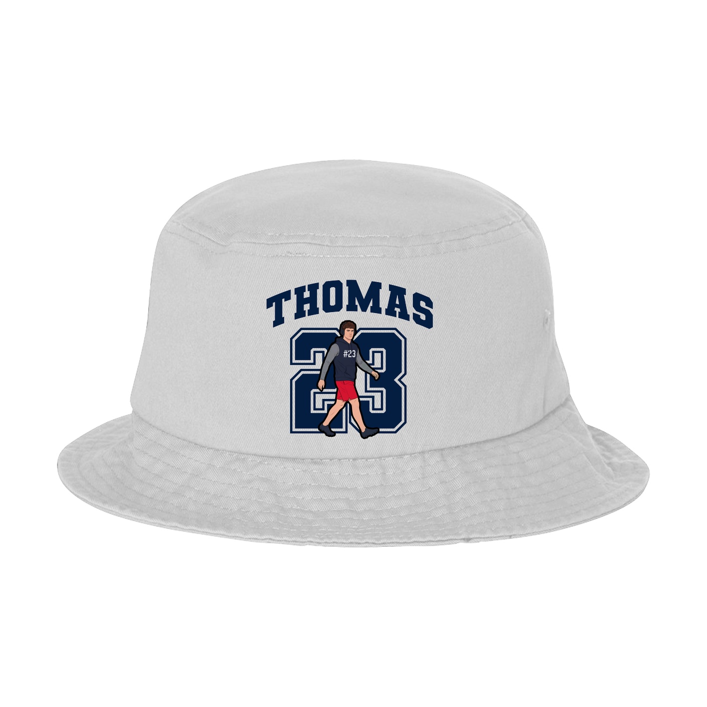 Bucket Cap — Number in White