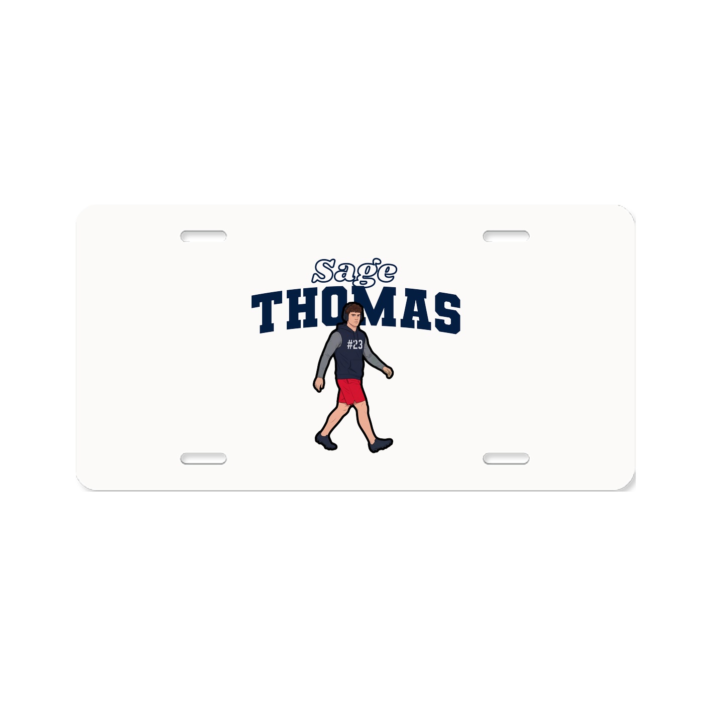 License Plate — Name Arch in Classic