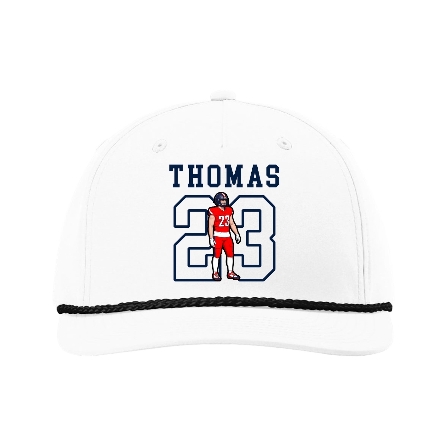 Five-Panel Classic Rope Cap — Shirsey in White