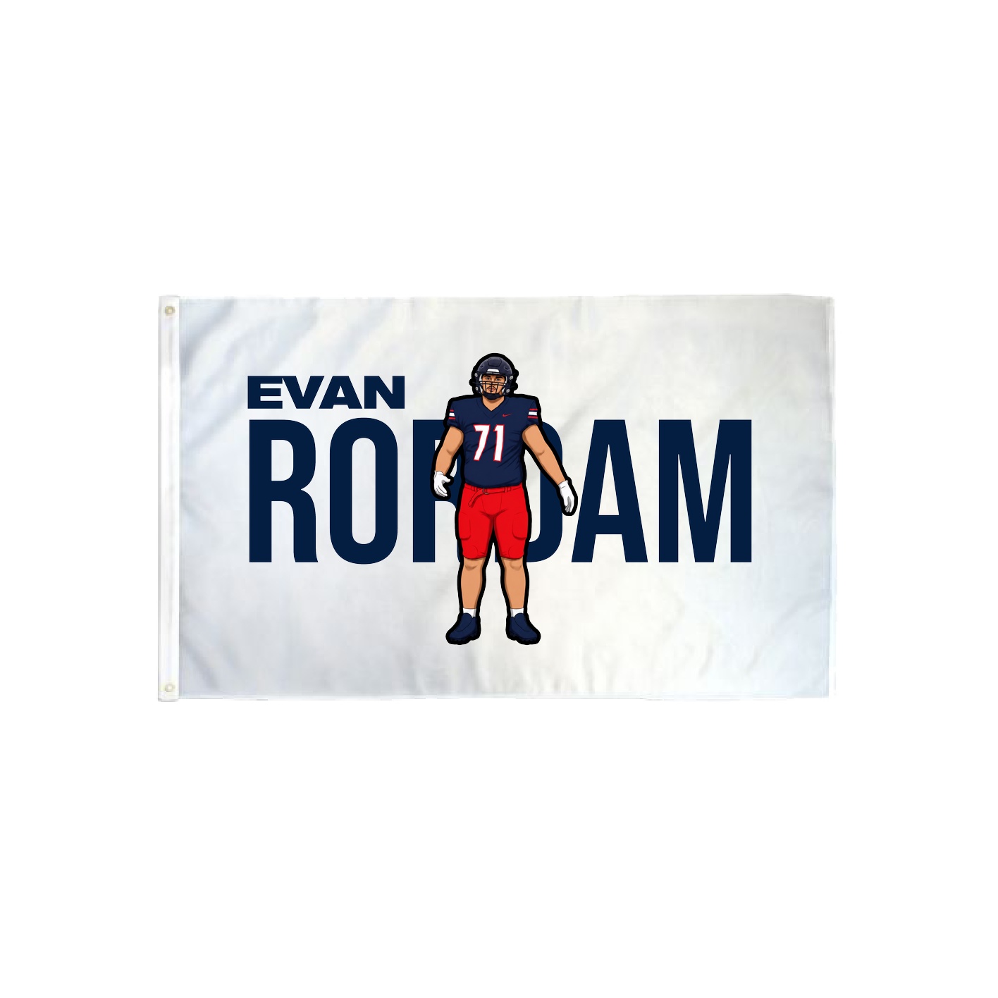 3x5 Flag — Player Name in Classic
