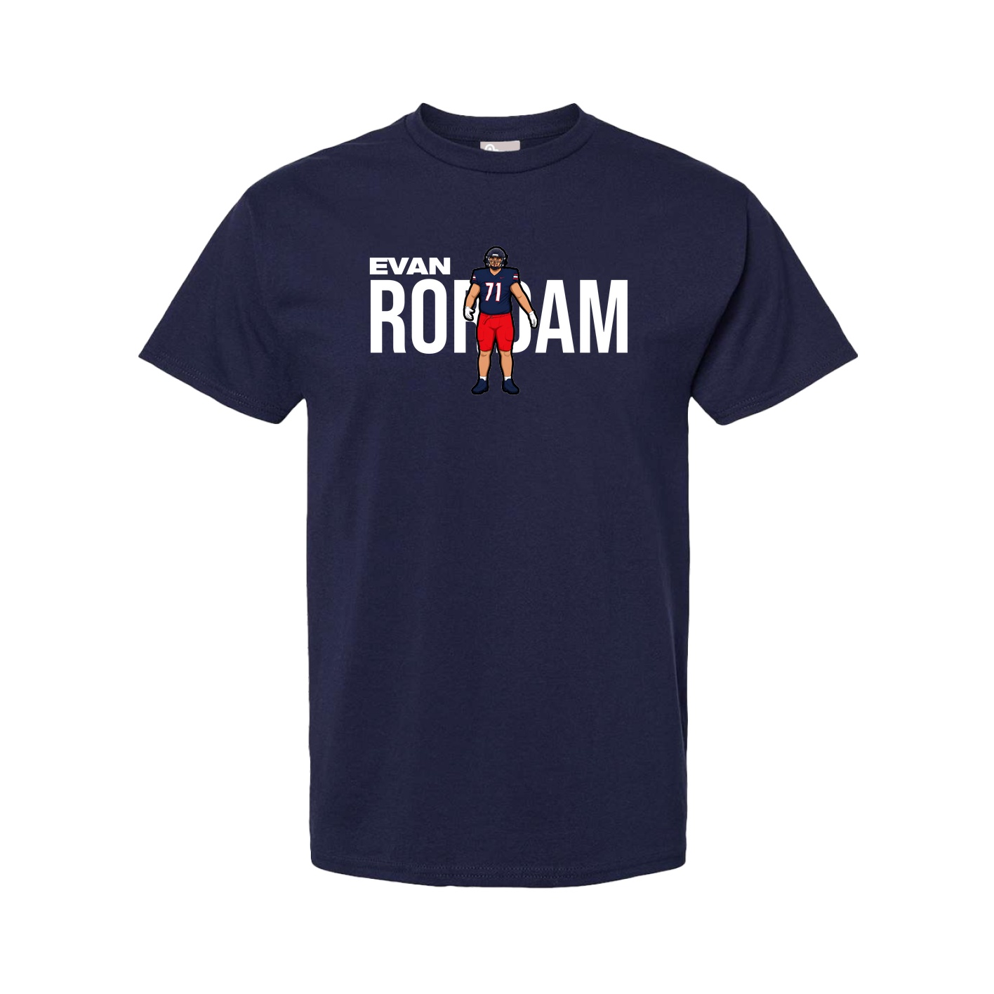 Youth Tee — Player Name in Navy