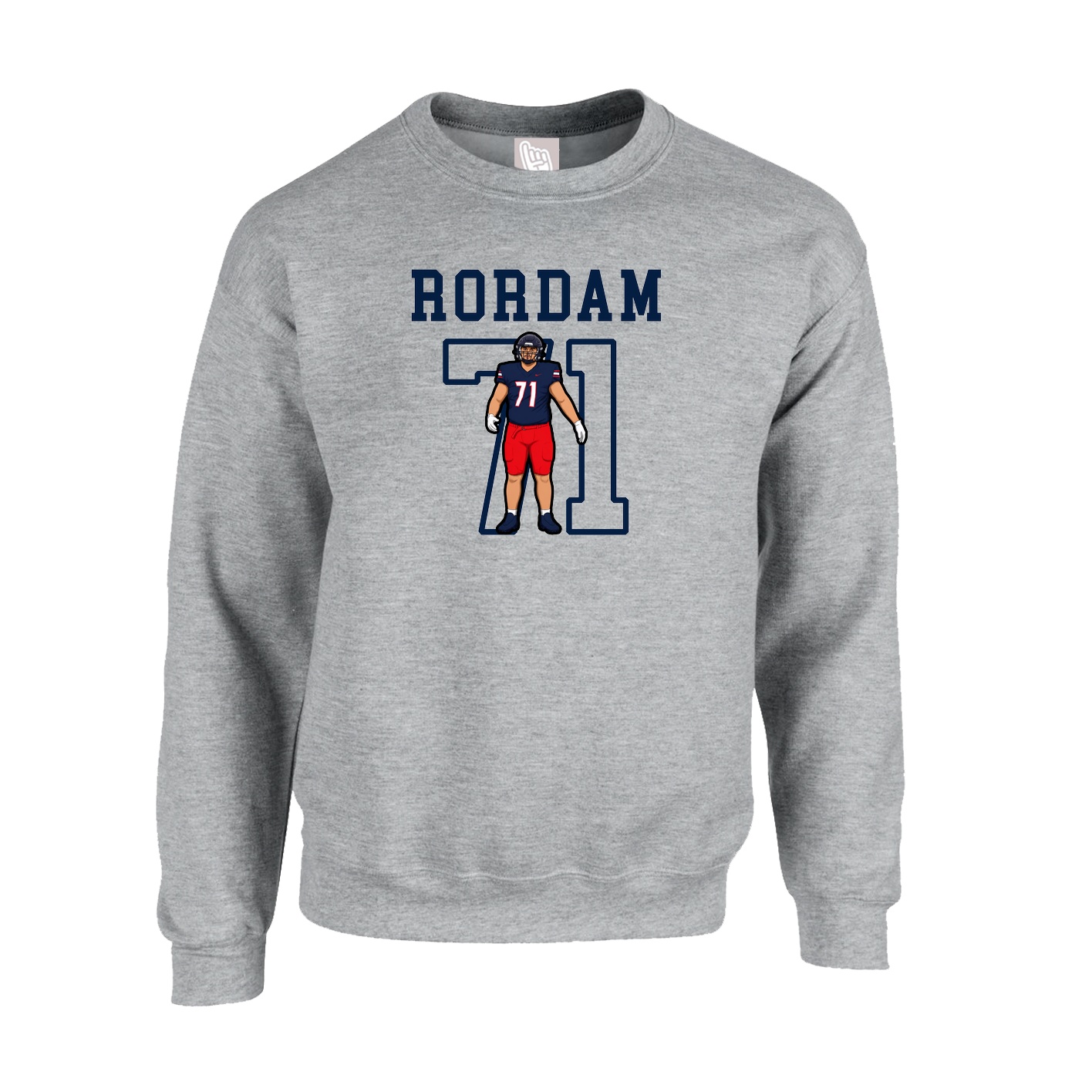 Fleece Crew — Shirsey in Grey