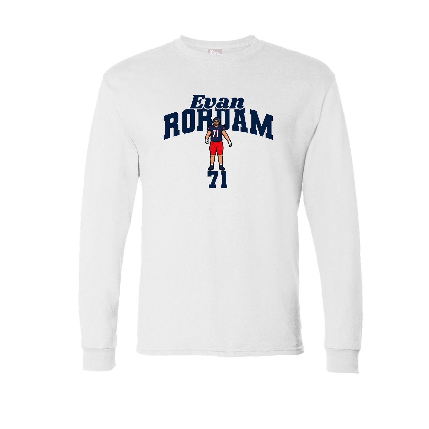 Long Sleeve Tee — Signature Arch in White