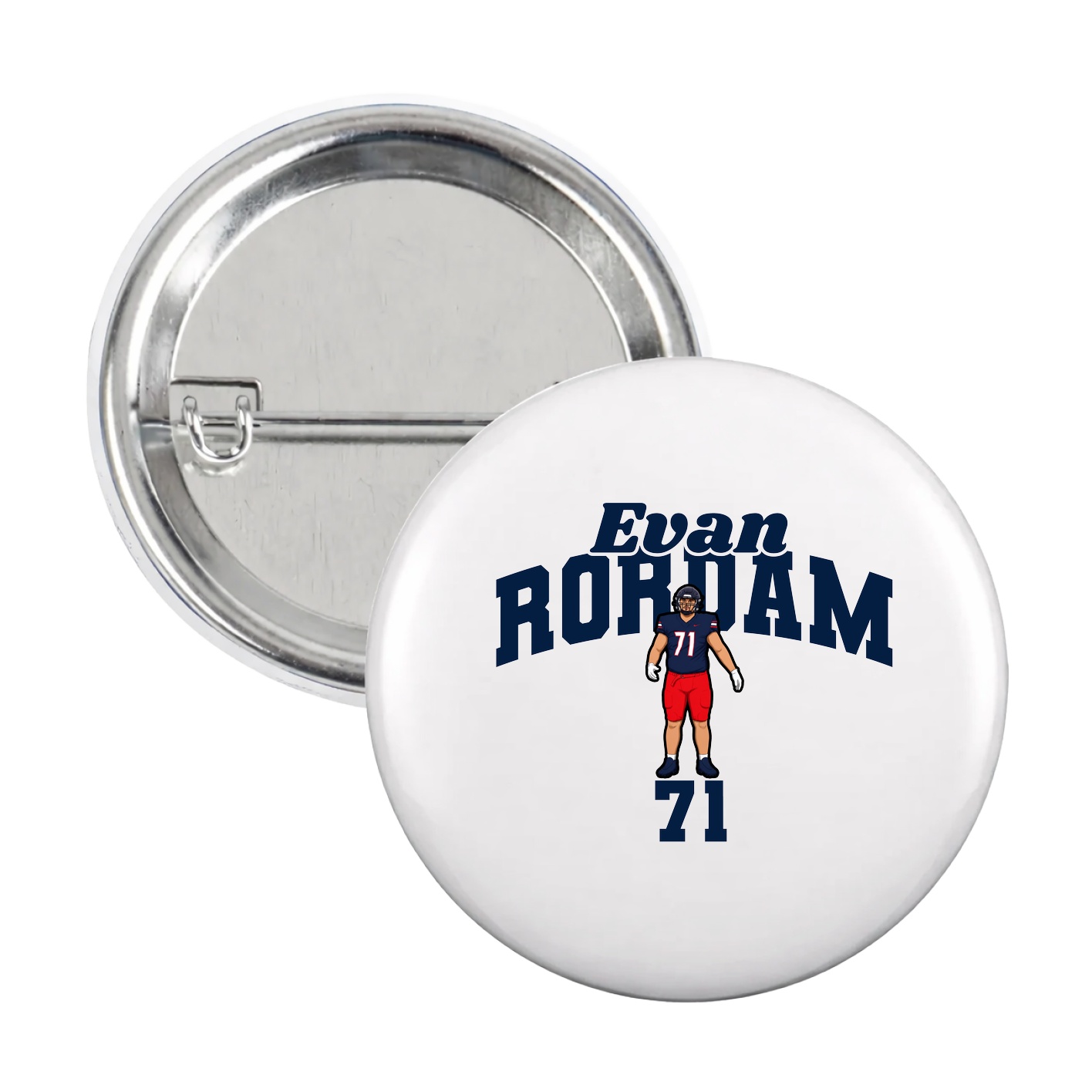 Game Day Button — Signature Arch in White