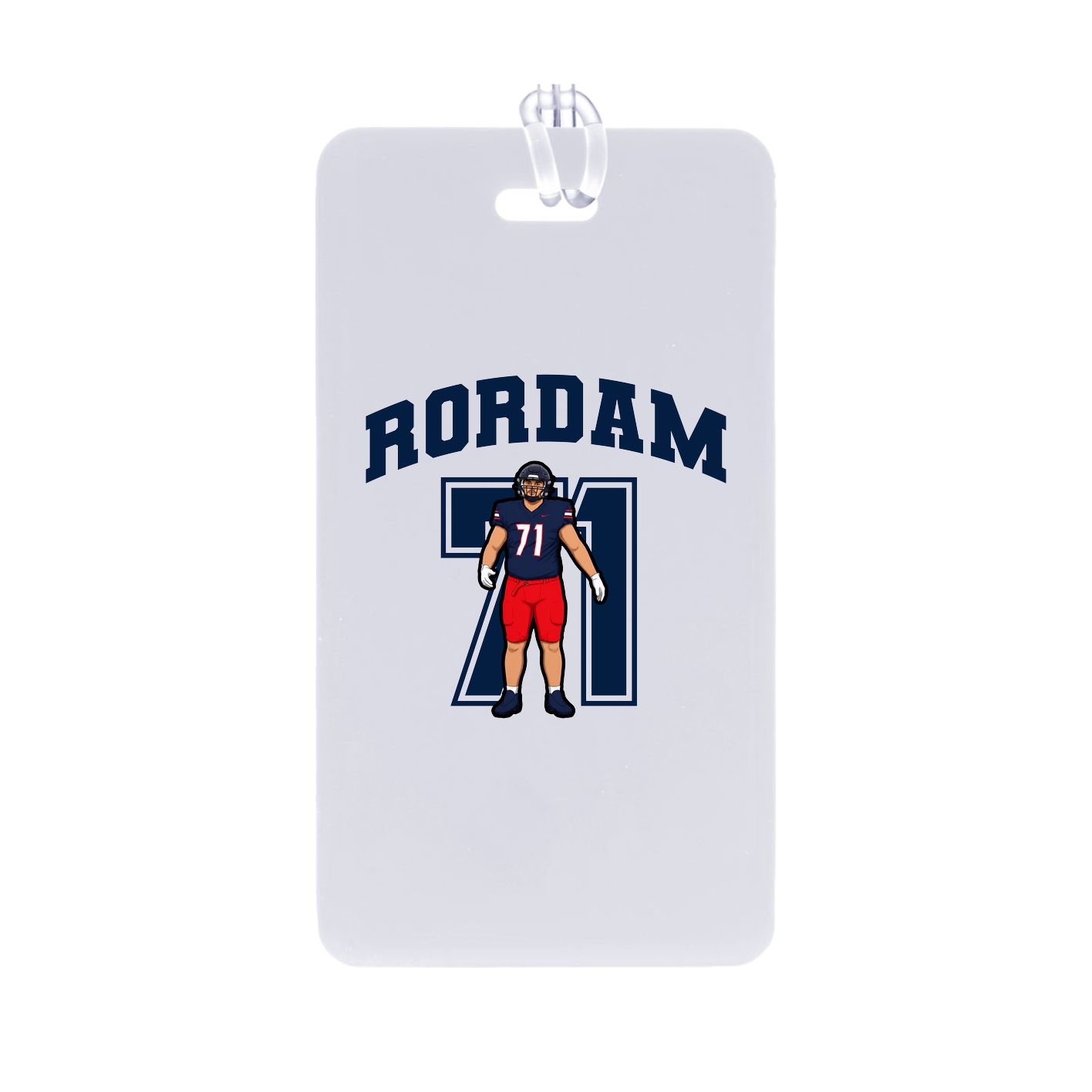 Bag Tag — Number in Classic