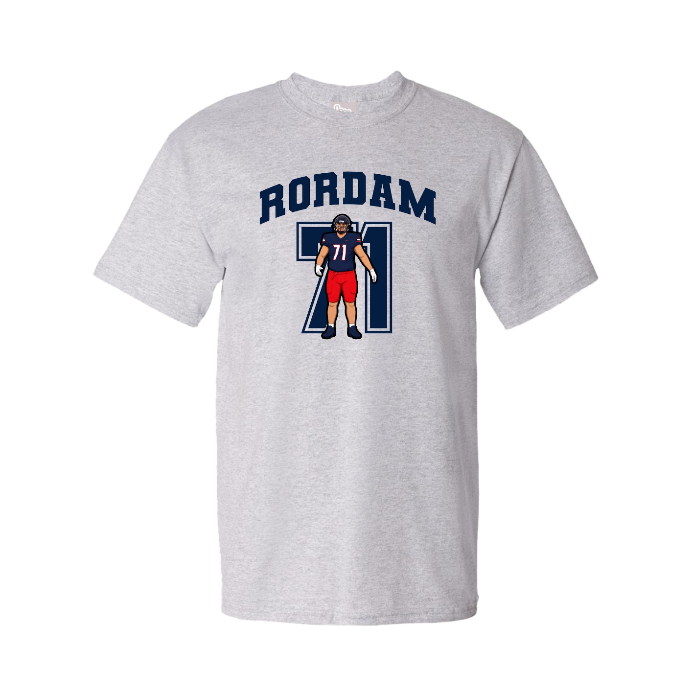 Youth Tee — Number in Grey