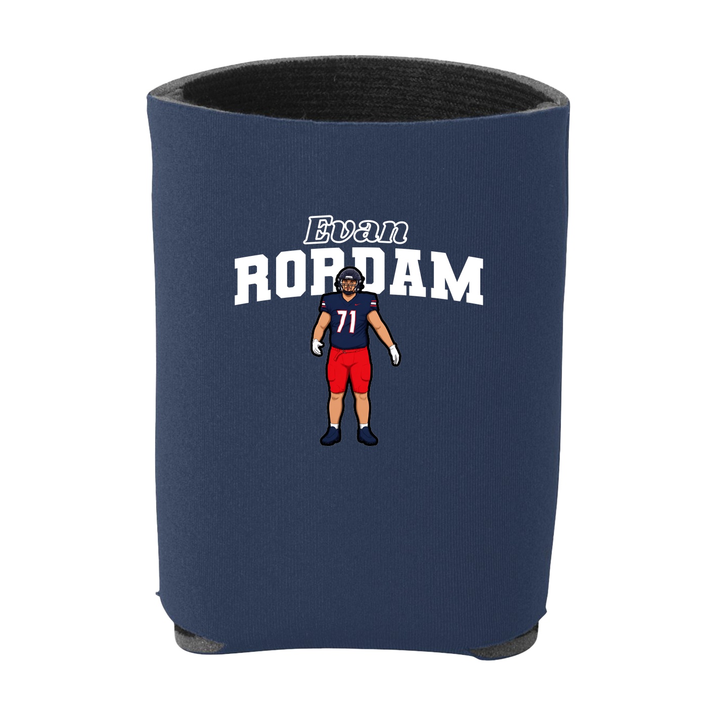 Can Holder — Name Arch in Navy