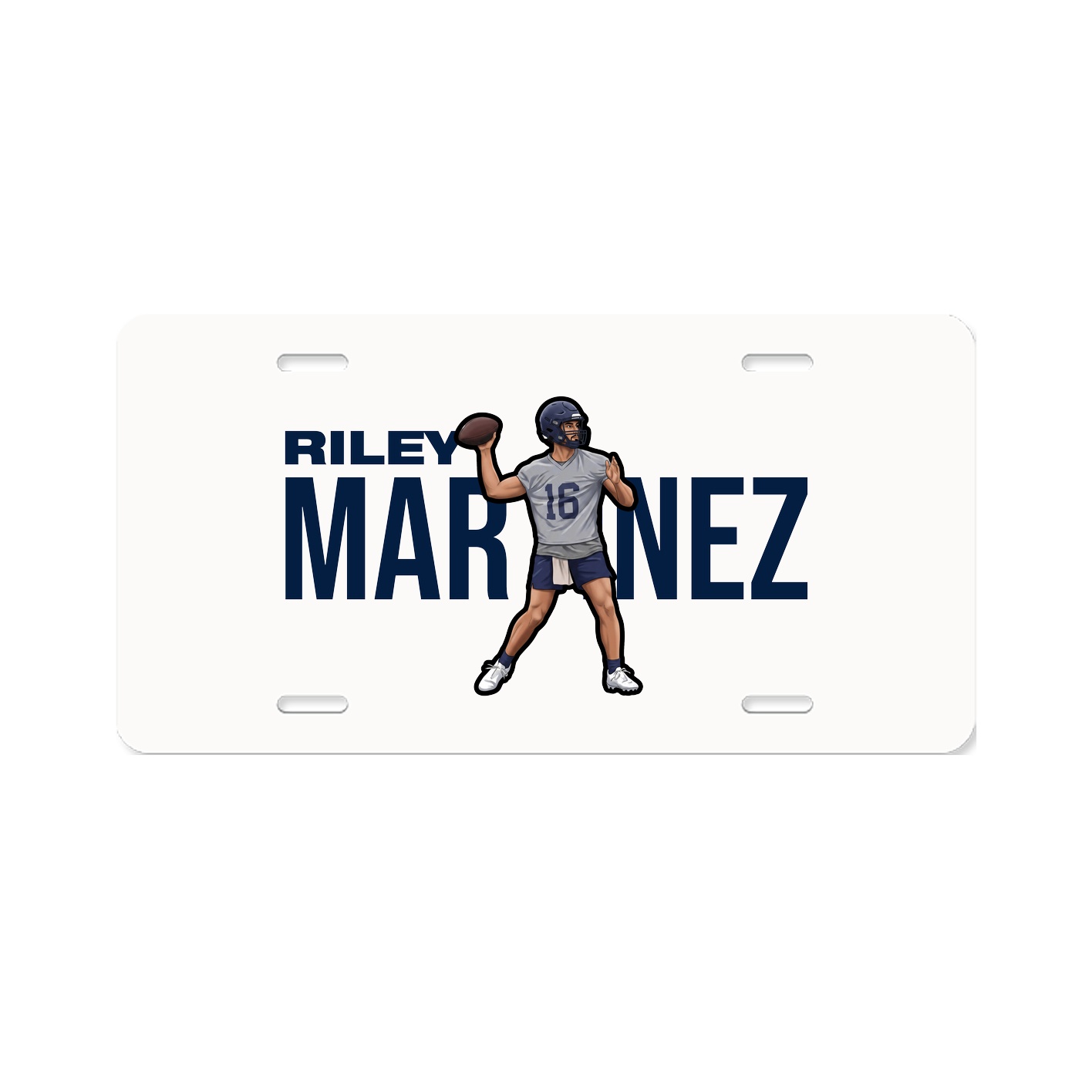 License Plate — Player Name in Classic