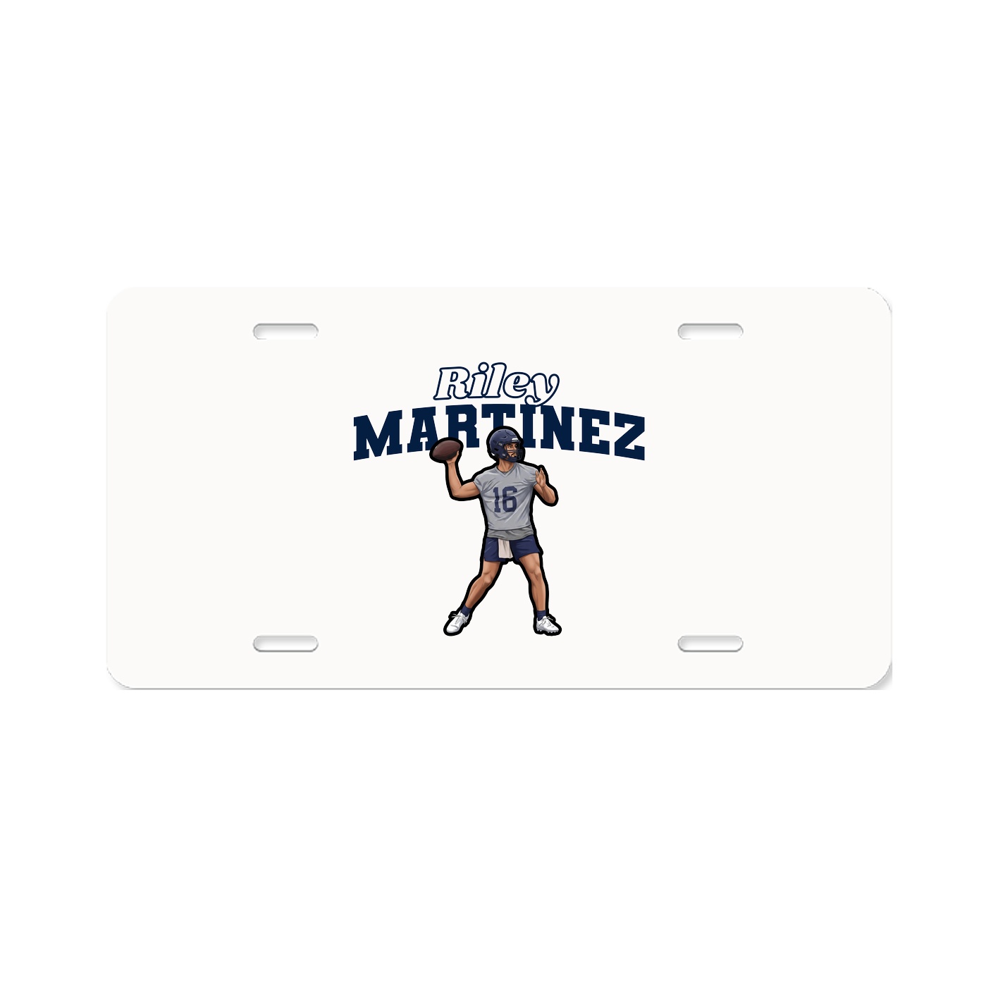 License Plate — Name Arch in Classic