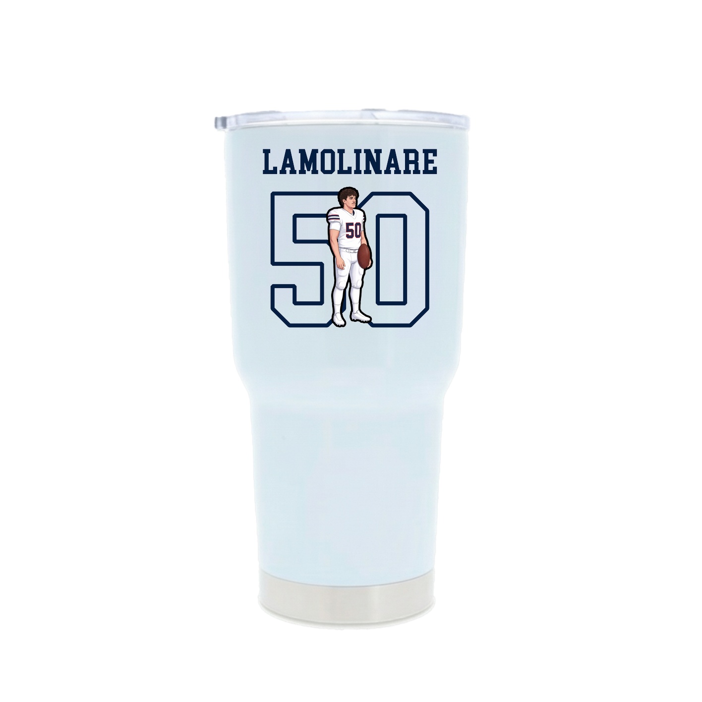 30oz Stainless Steel Tumbler — Shirsey in White
