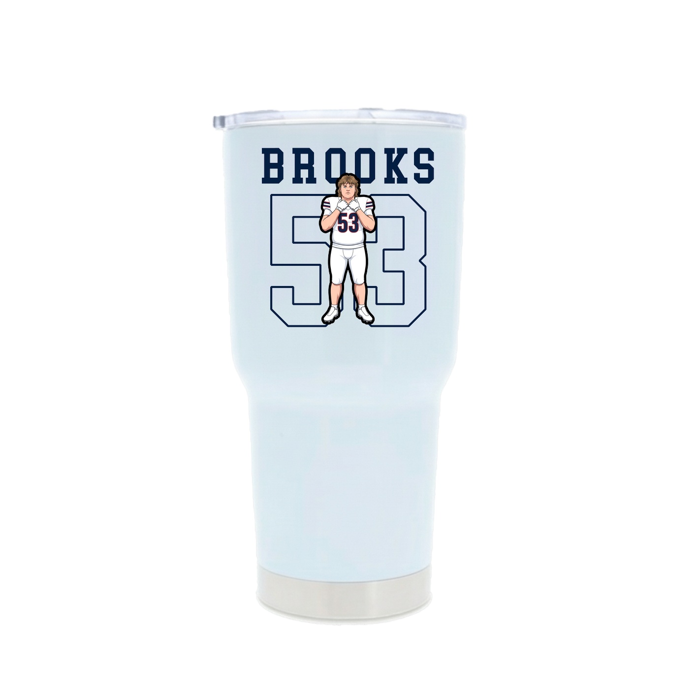 30oz Stainless Steel Tumbler — Shirsey in White