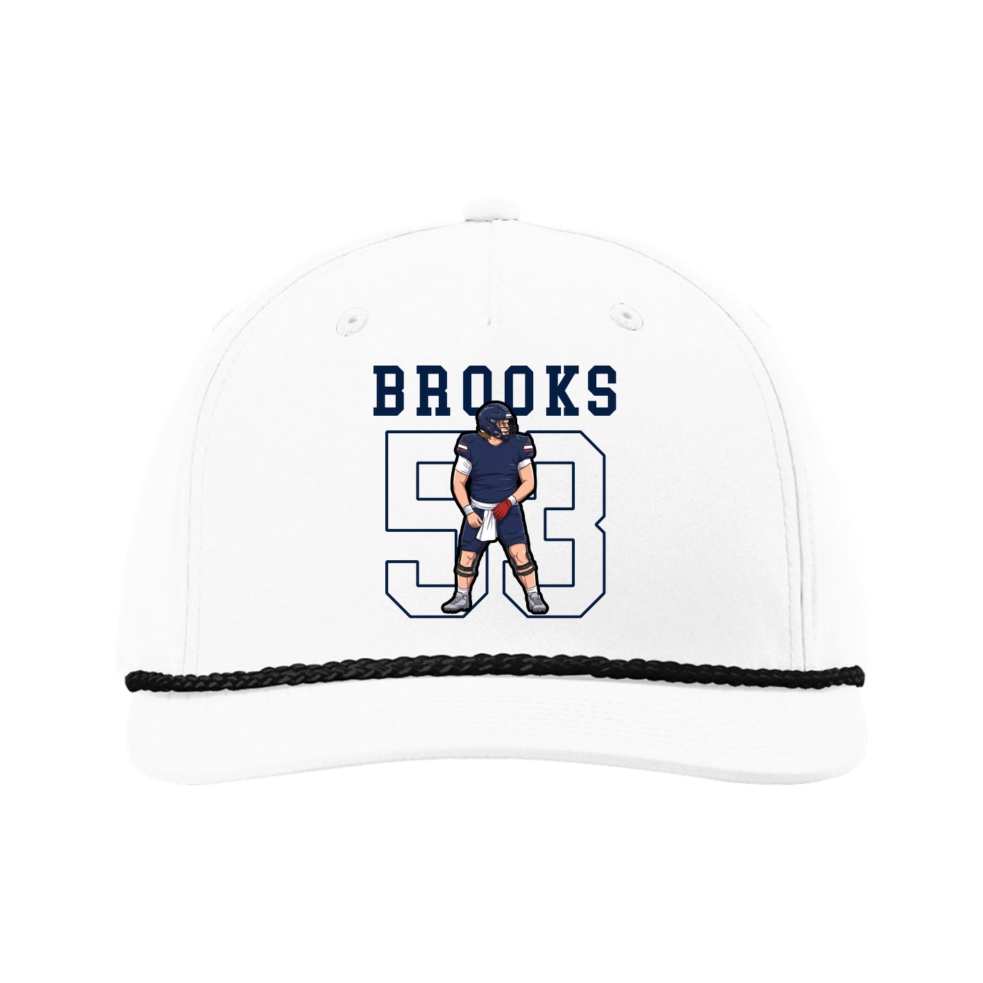 Five-Panel Classic Rope Cap — Shirsey in White