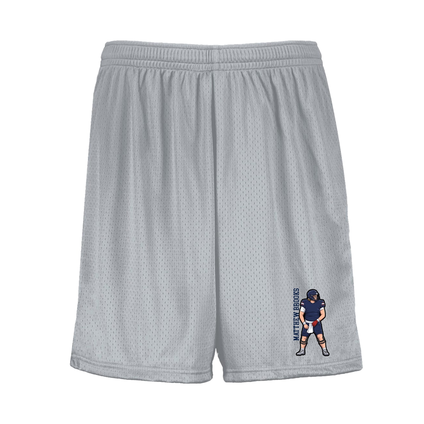 Shorts — Name Vertical in Silver