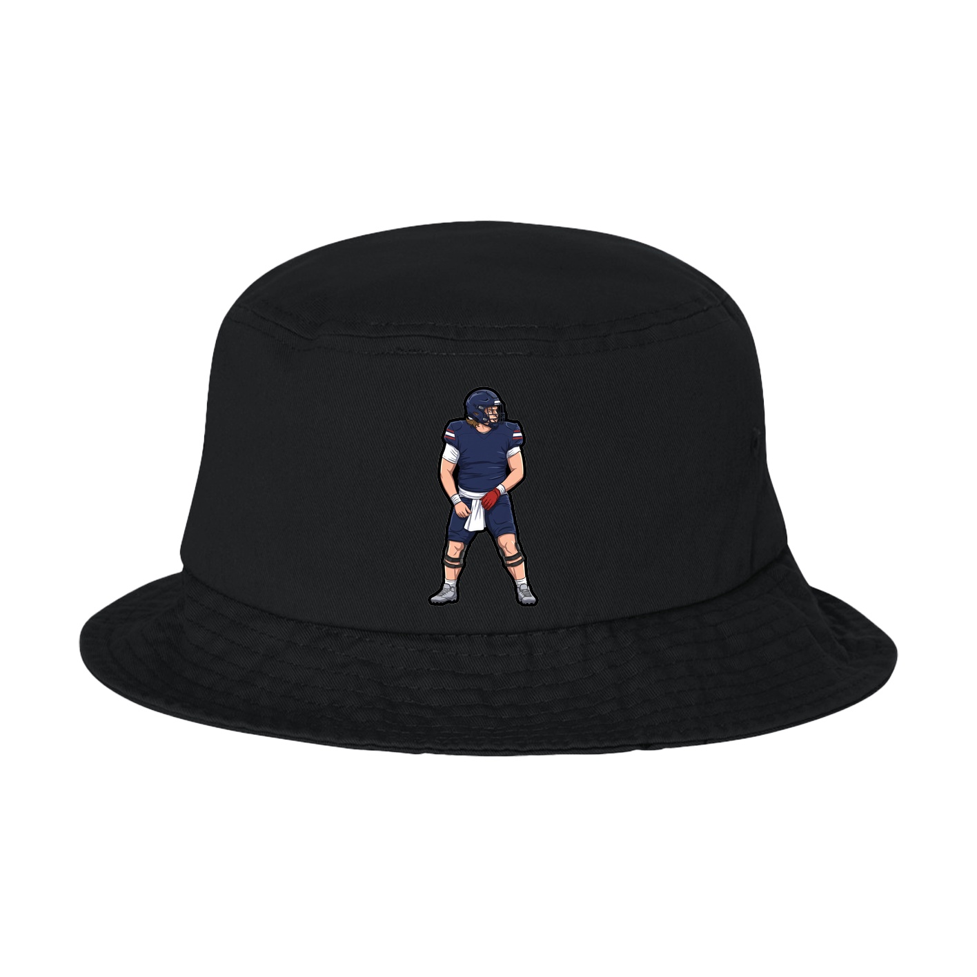 Bucket Cap — Name Vertical in Black