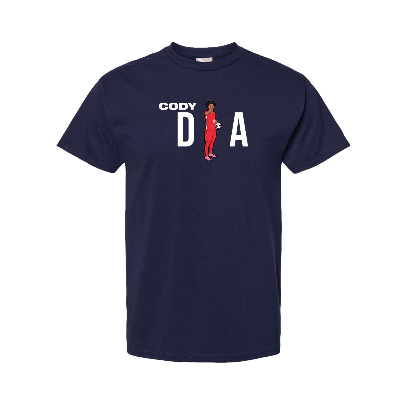 Youth Tee — Player Name in Navy