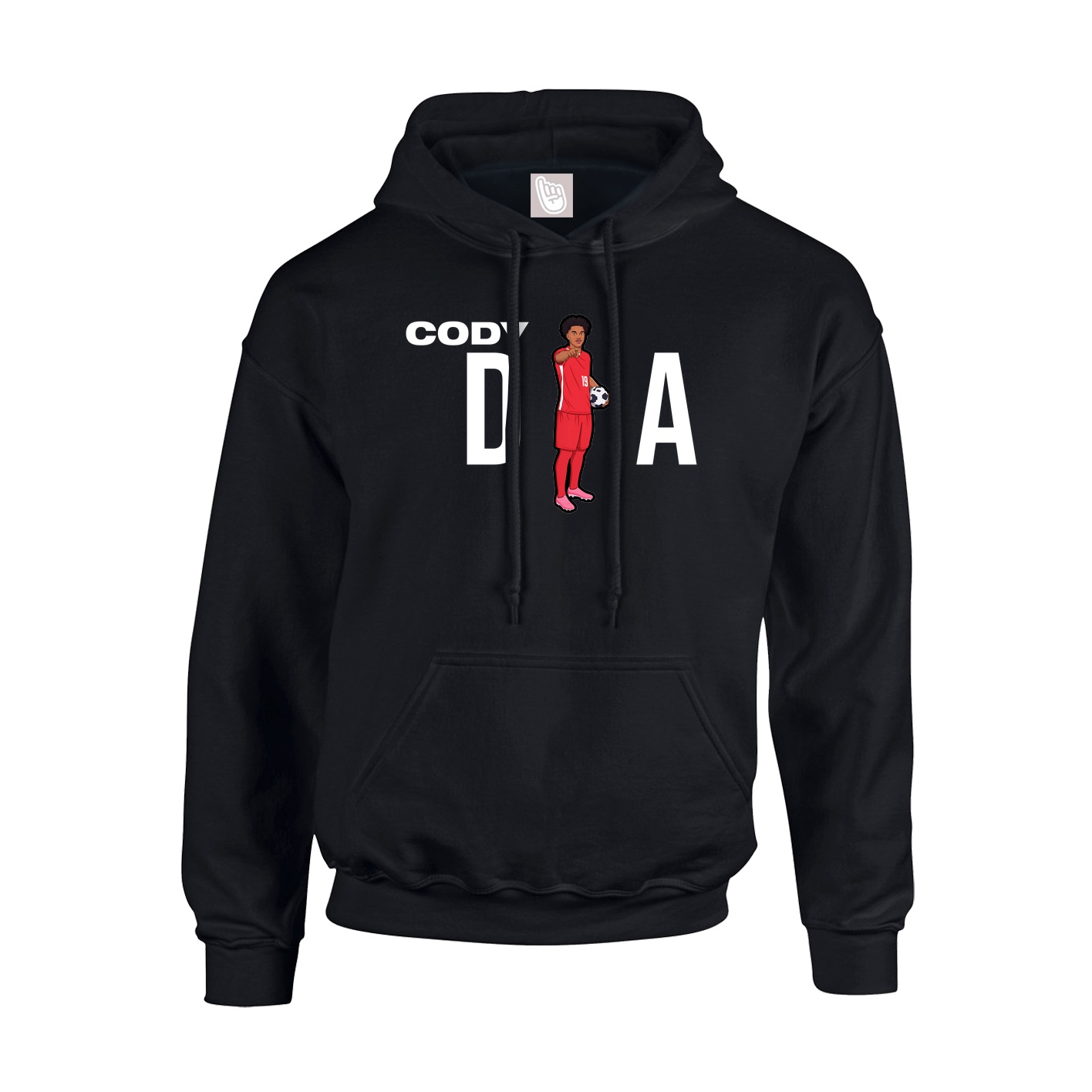 Hoodie — Player Name in Black