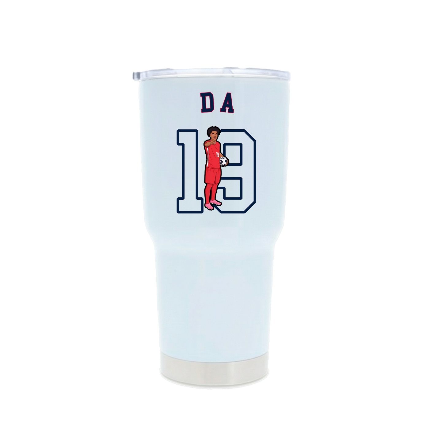 30oz Stainless Steel Tumbler — Shirsey Arch in White