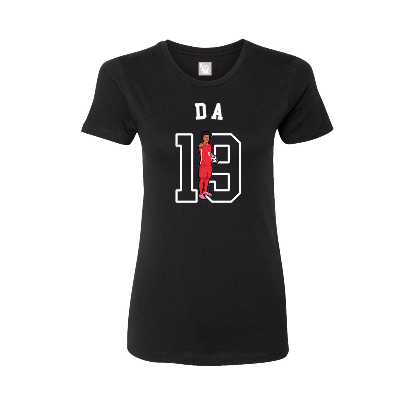 Fitted Women's Tee — Shirsey Arch in Black