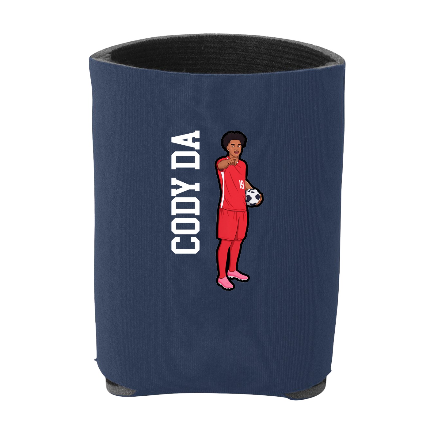 Can Holder — Name Vertical in Navy