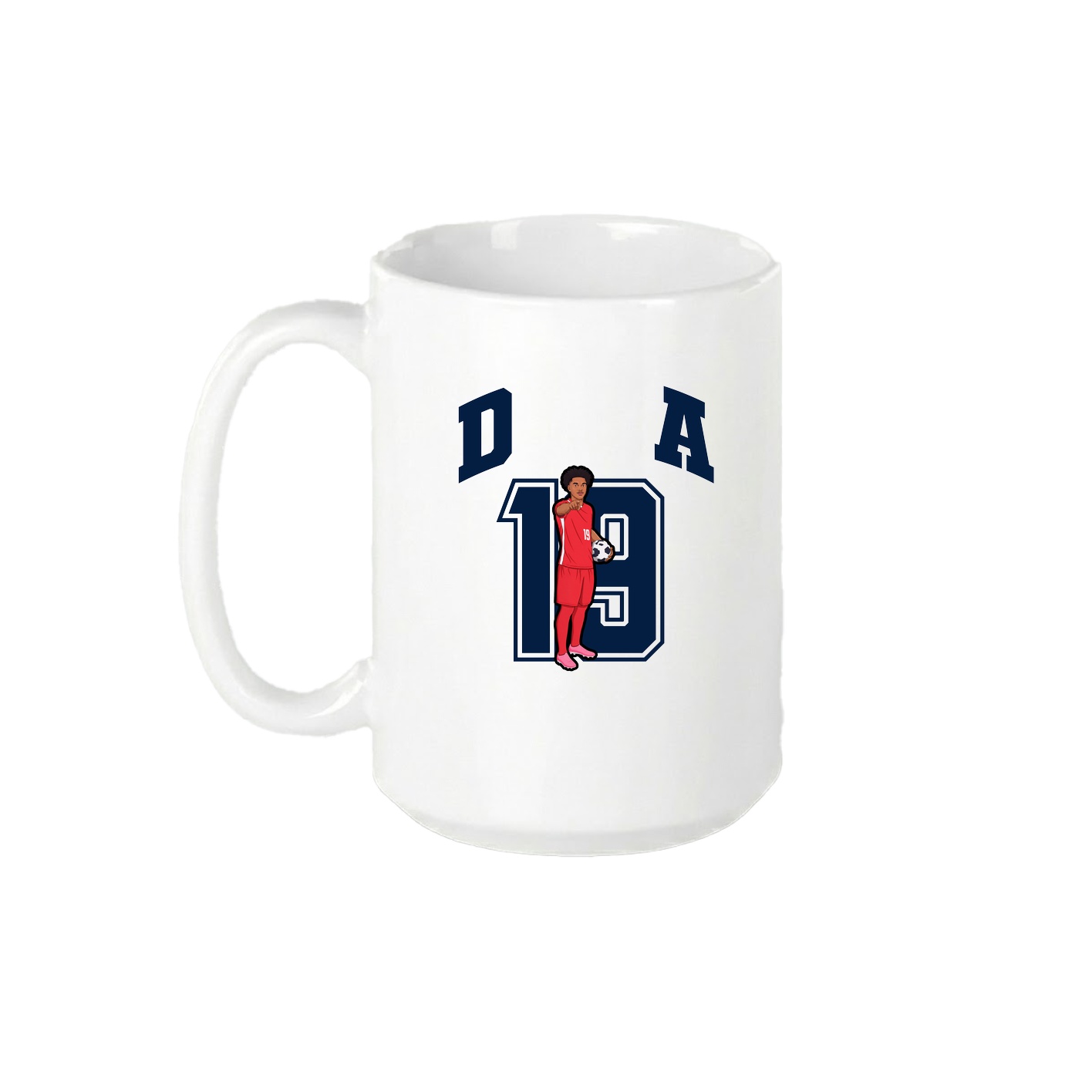 15oz Coffee Mug — Number in White