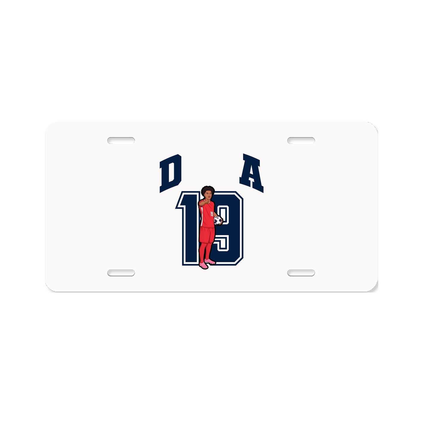 License Plate — Number in Classic