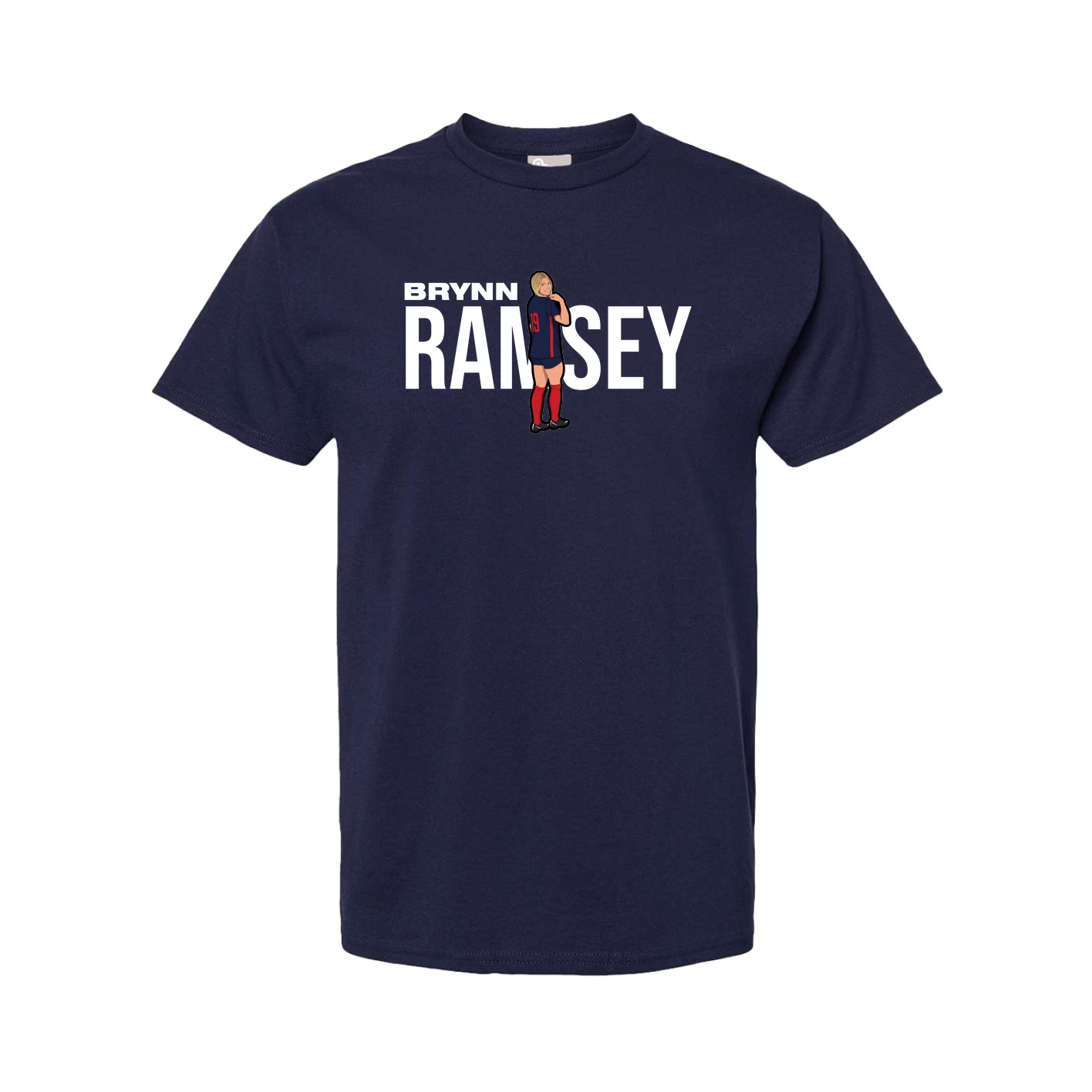 Youth Tee — Player Name in Navy
