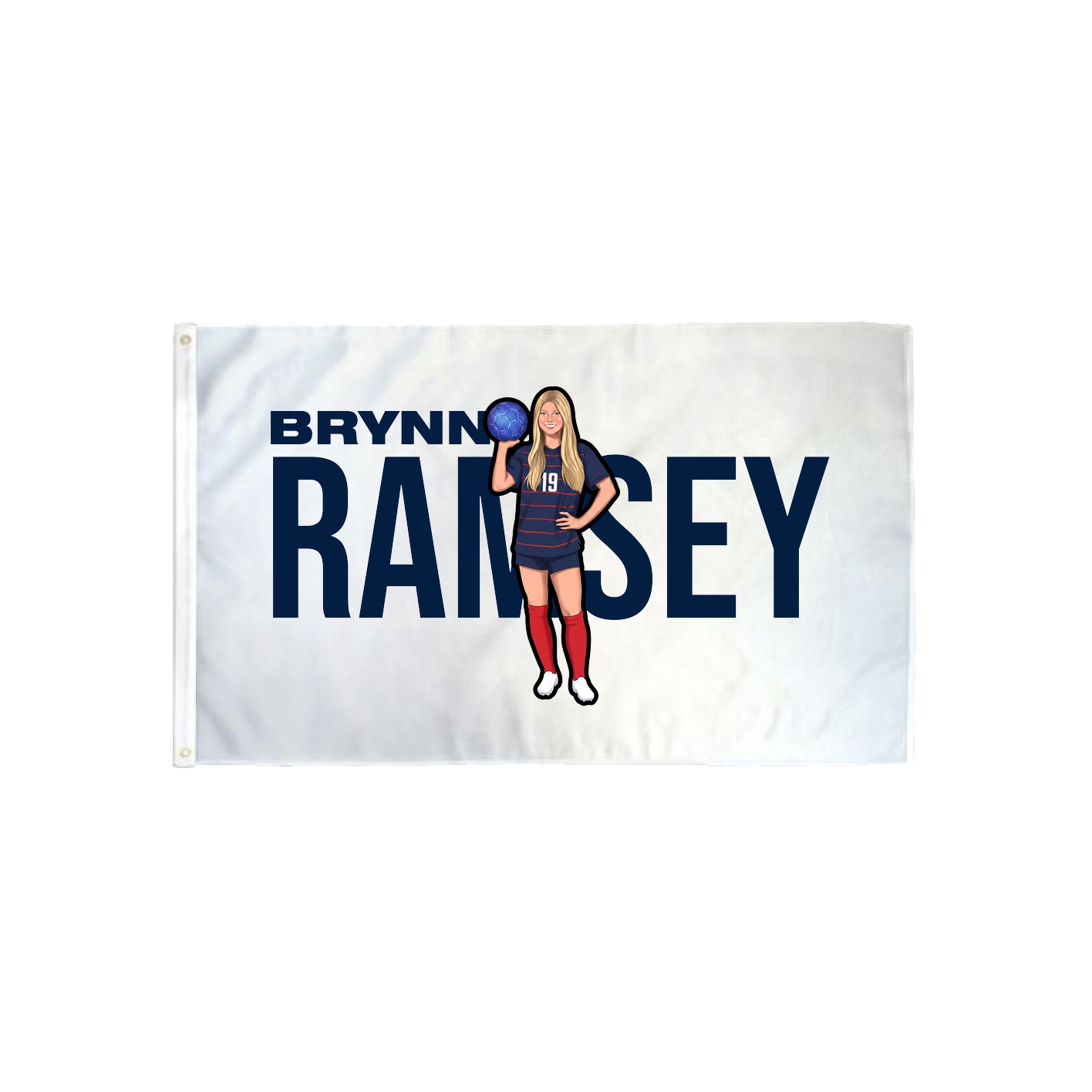 3x5 Flag — Player Name in Classic