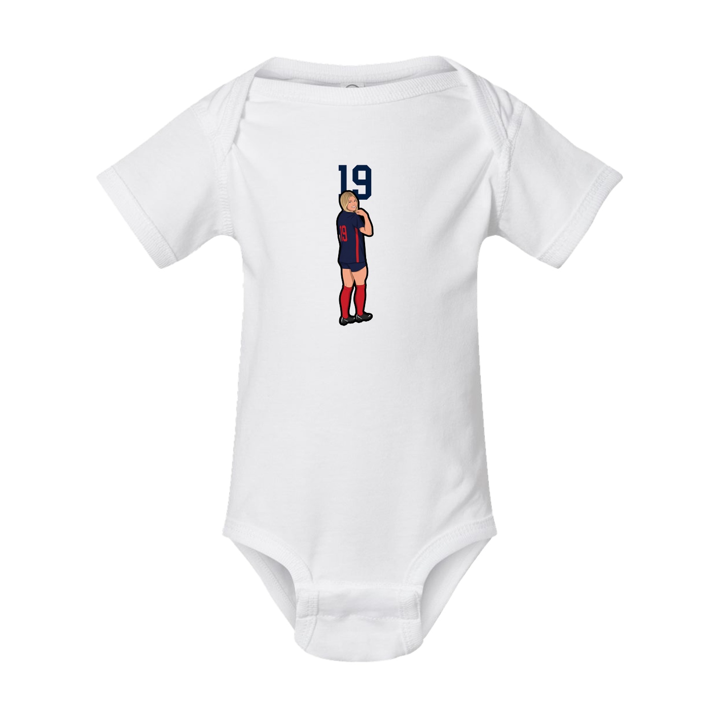 Baby Onesie — Number Top in White