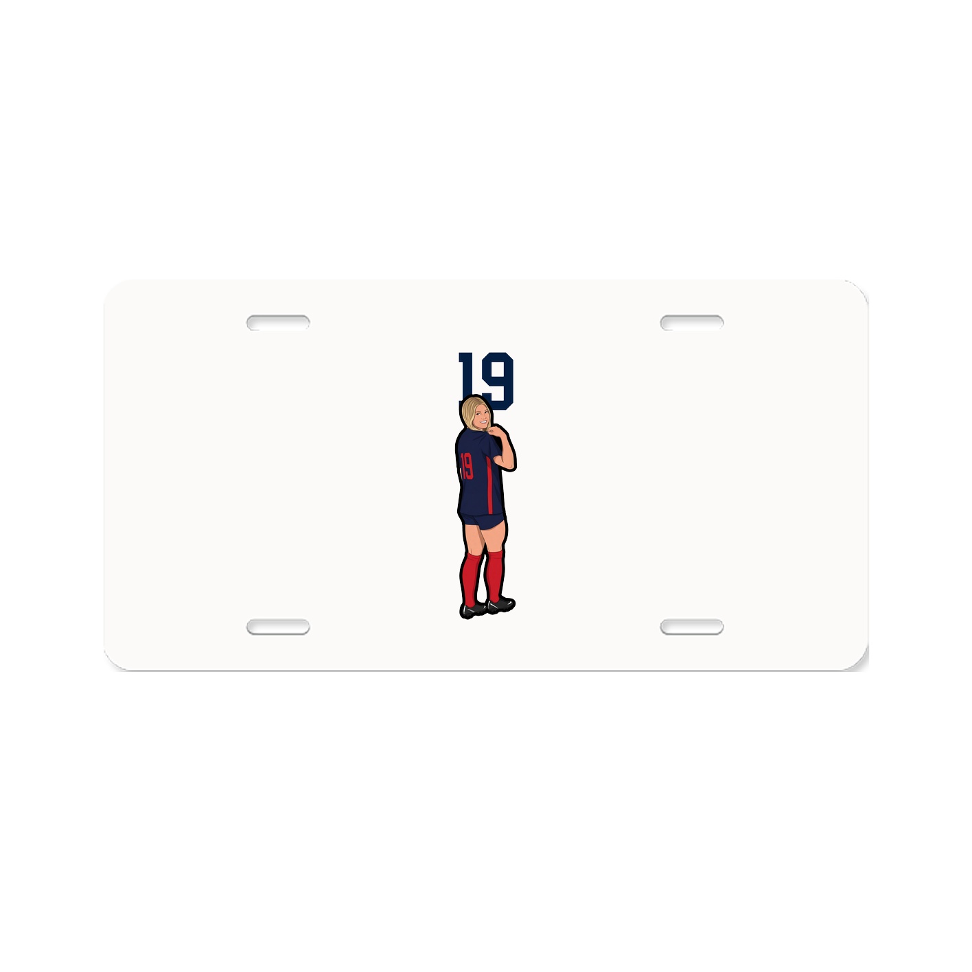 License Plate — Number Top in Classic