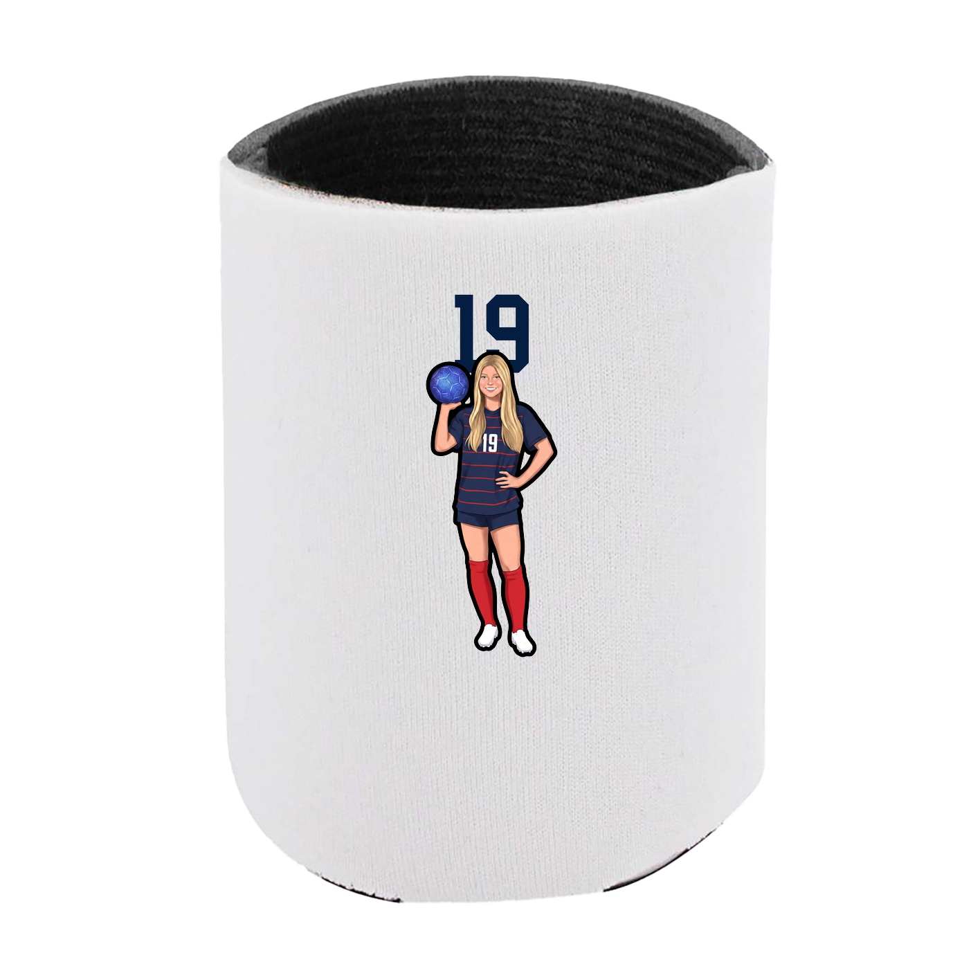 Can Holder — Number Top in White