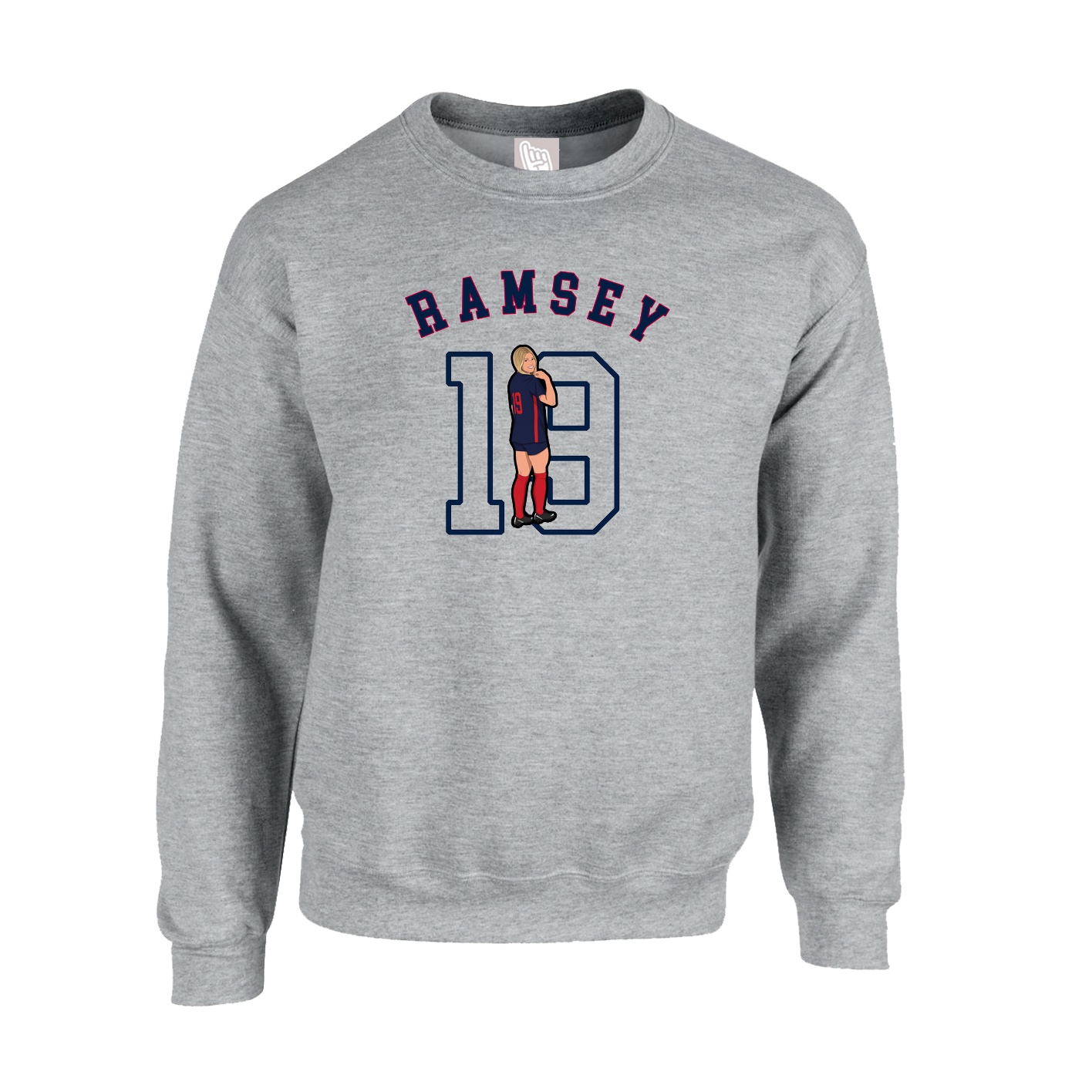 Fleece Crew — Shirsey Arch in Grey