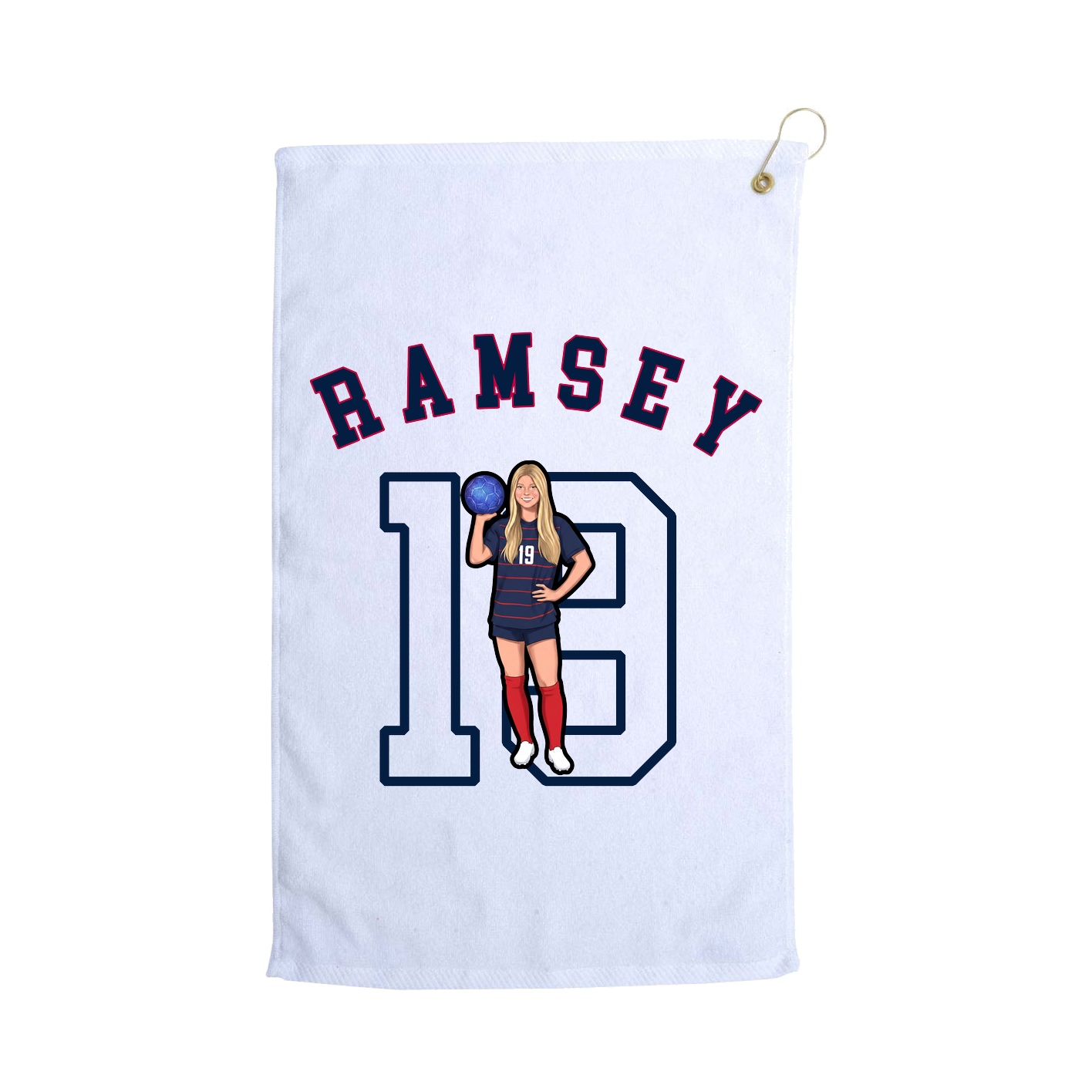 Golf Towel — Shirsey Arch in White