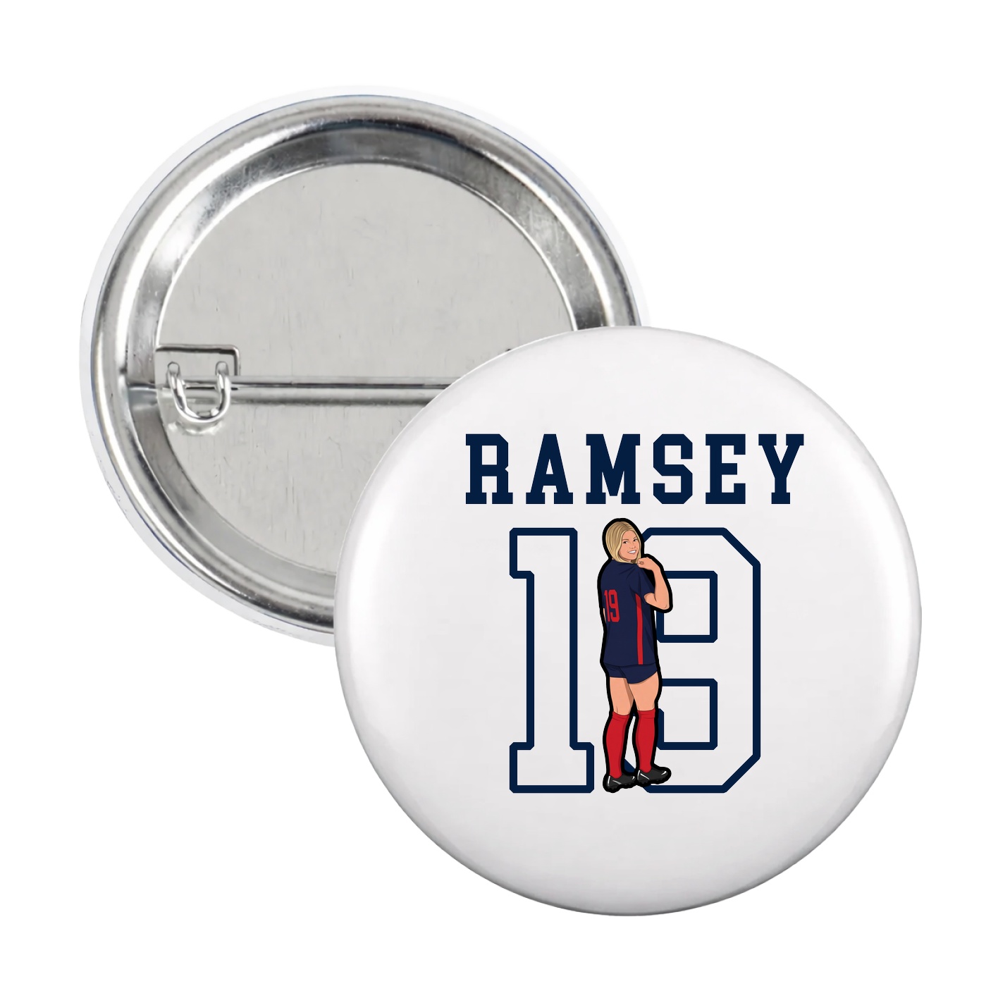 Game Day Button — Shirsey in White