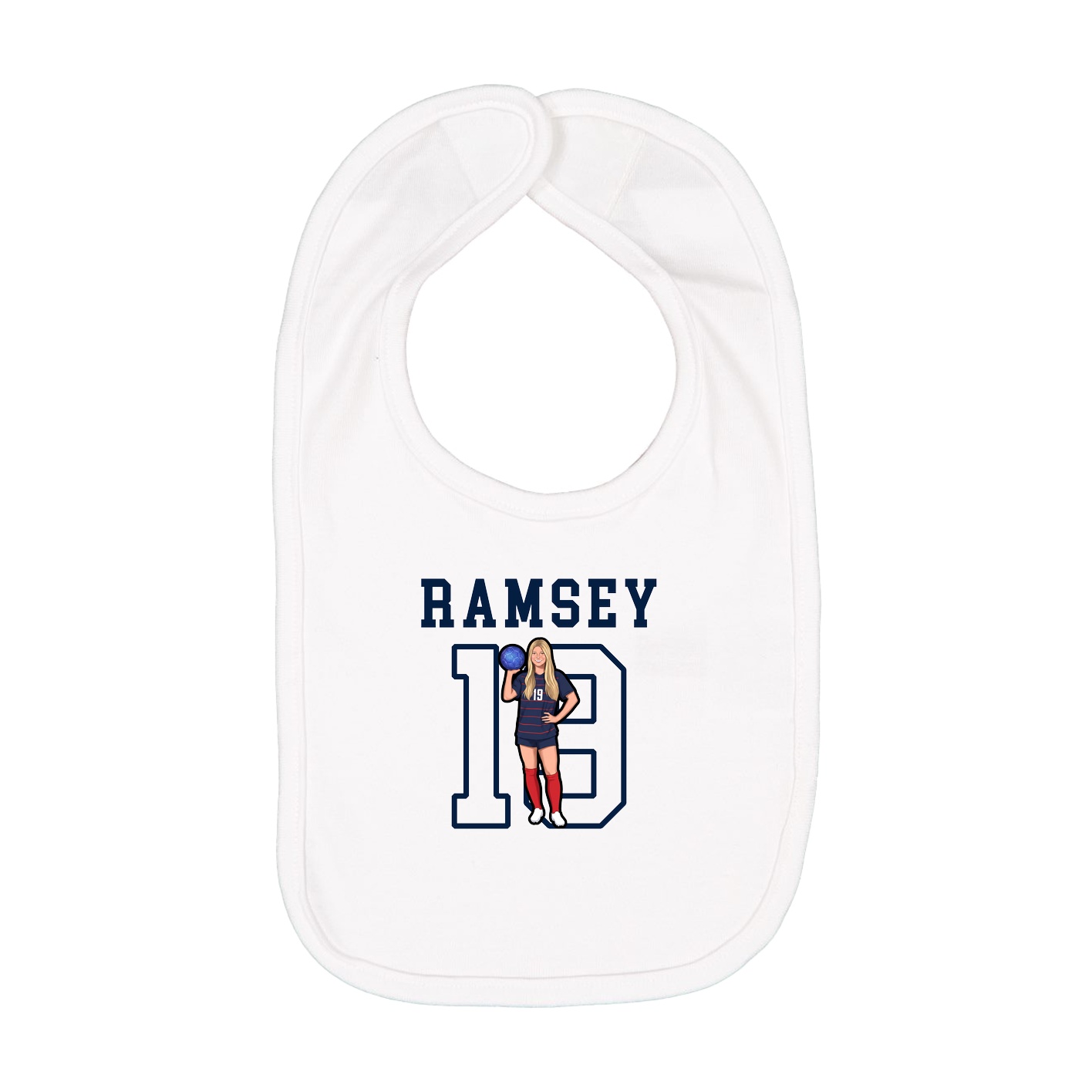 Infant Bib — Shirsey in White