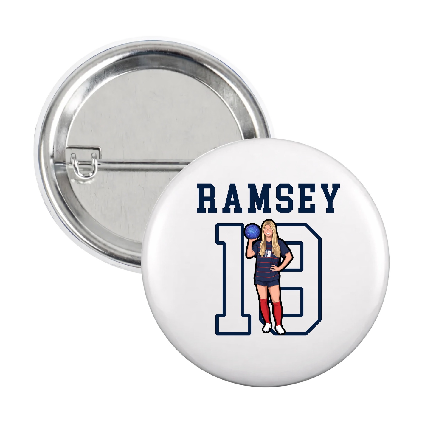 Game Day Button — Shirsey in White