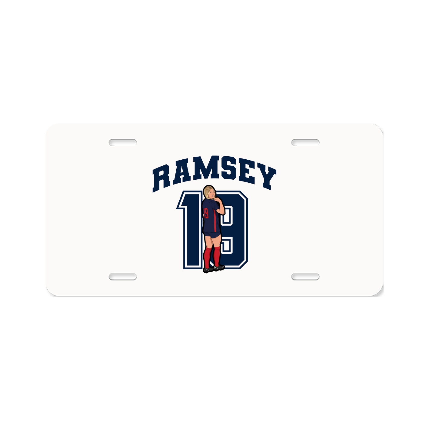 License Plate — Number in Classic