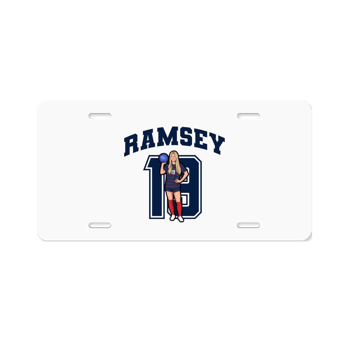 License Plate — Number in Classic