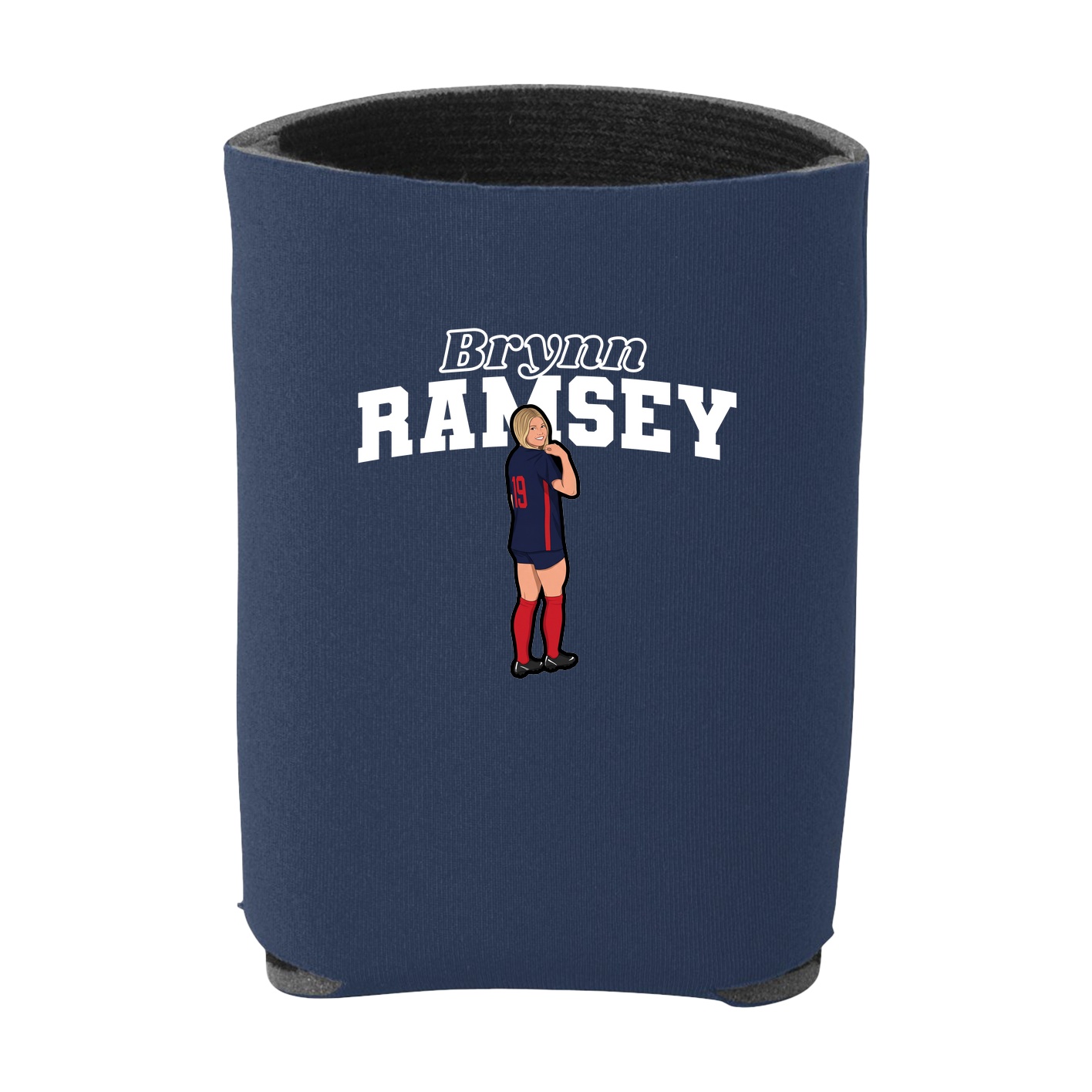 Can Holder — Name Arch in Navy