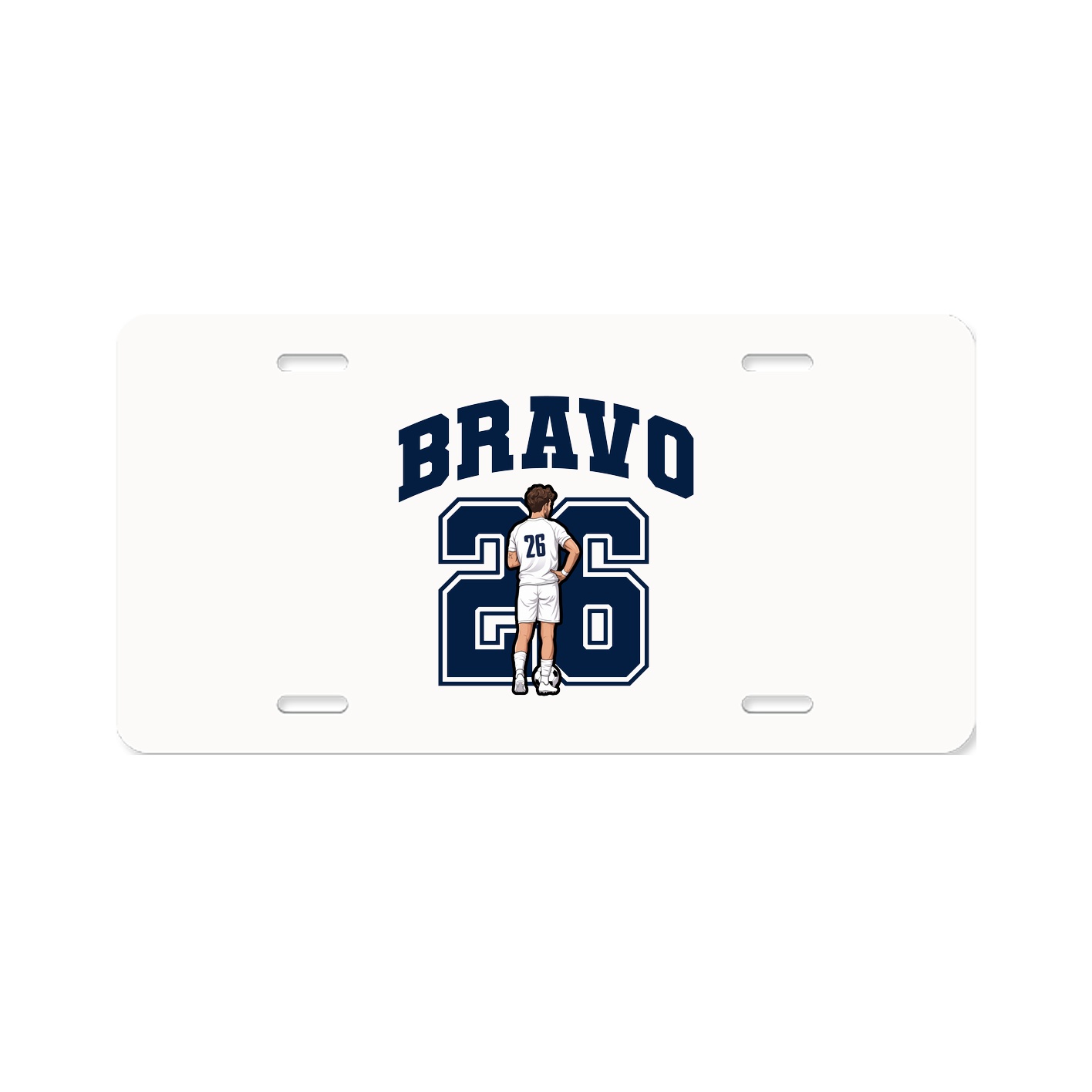 License Plate — Number in Classic
