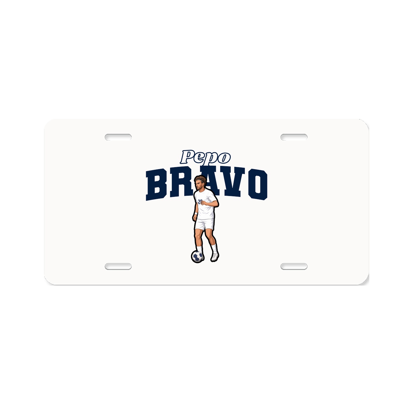 License Plate — Name Arch in Classic