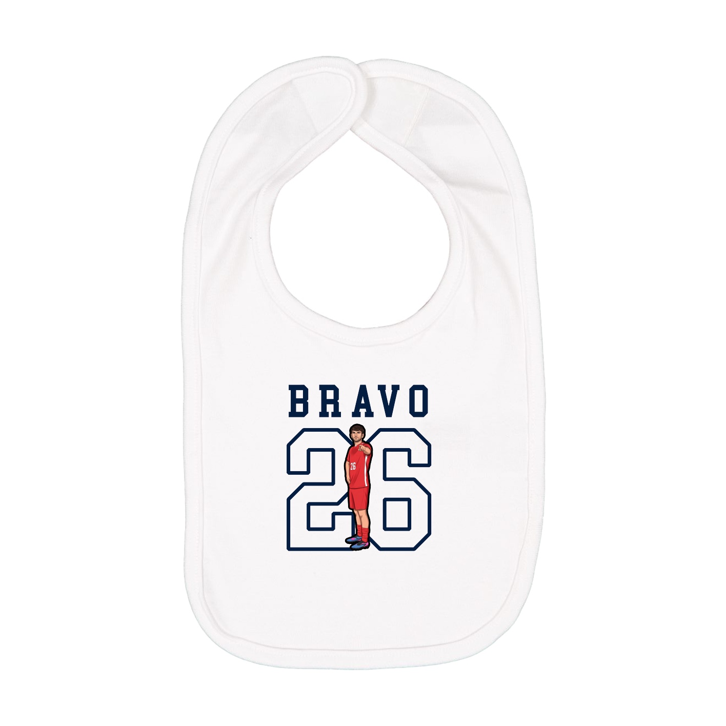 Infant Bib — Shirsey in White