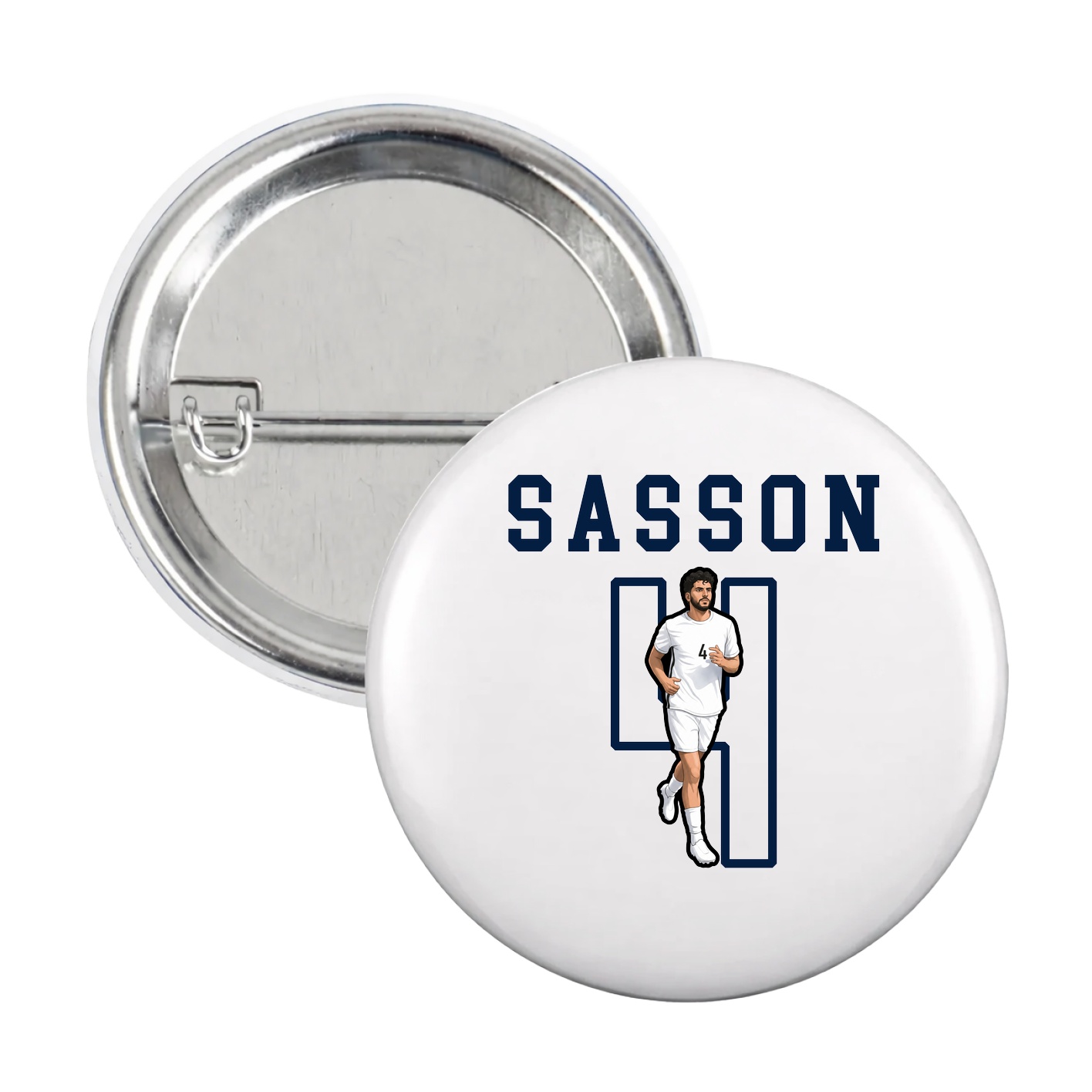 Game Day Button — Shirsey in White