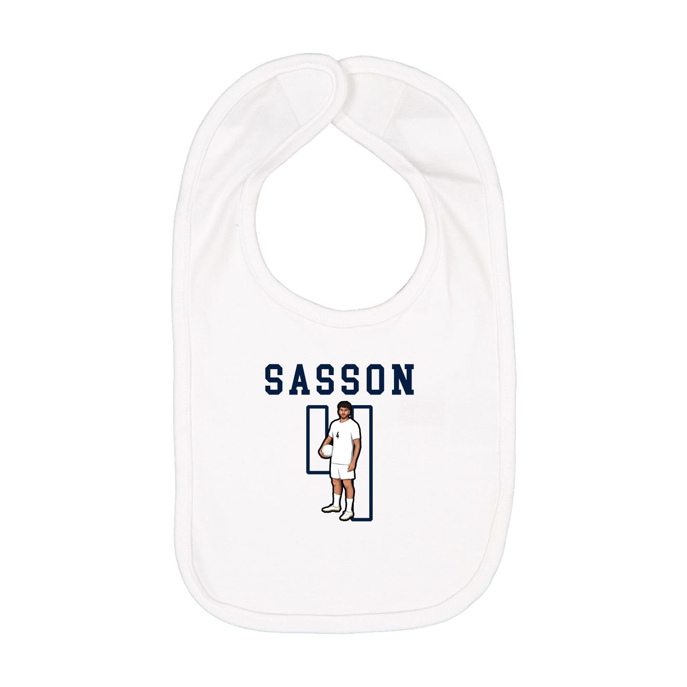 Infant Bib — Shirsey in White