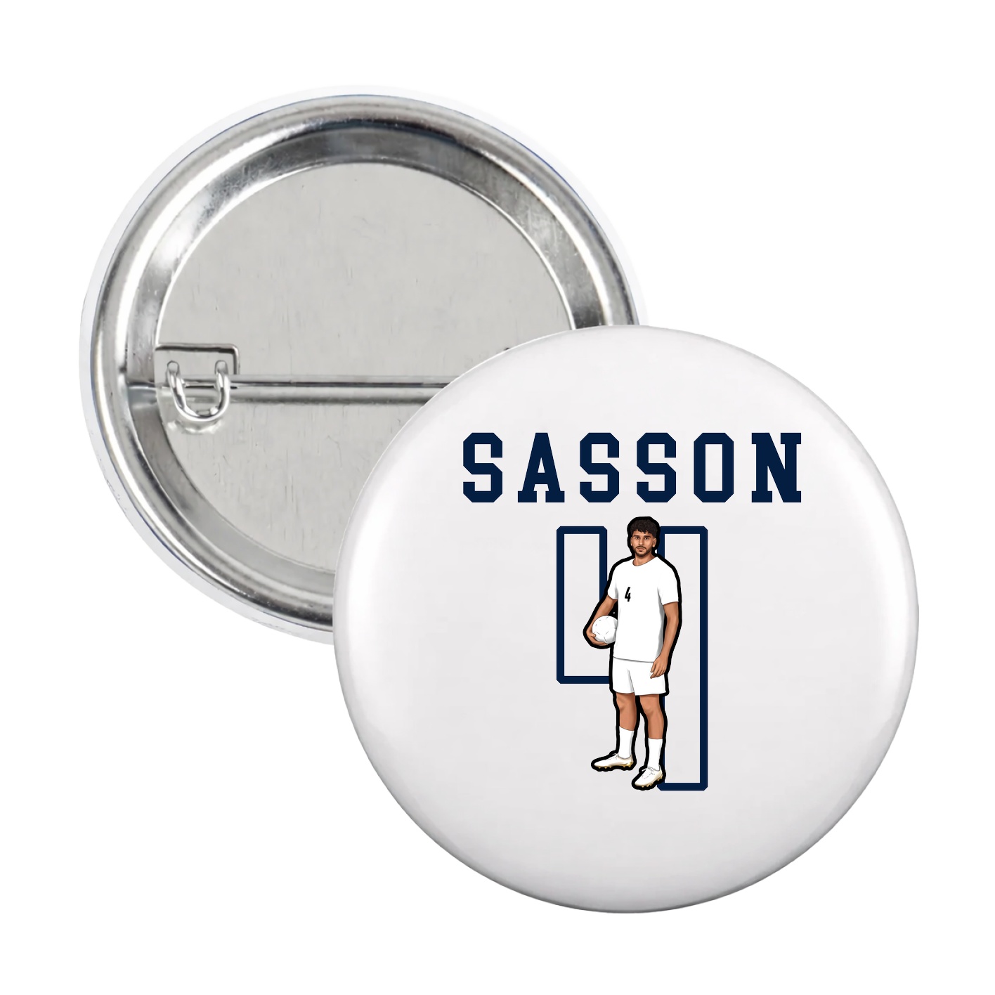 Game Day Button — Shirsey in White