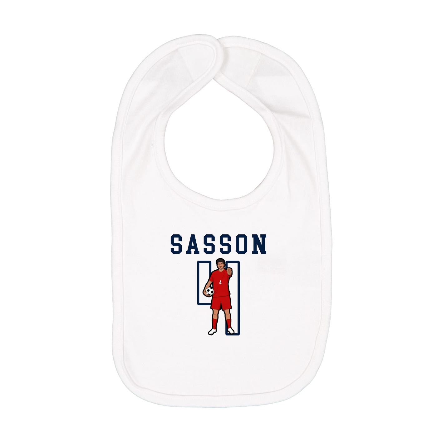 Infant Bib — Shirsey in White