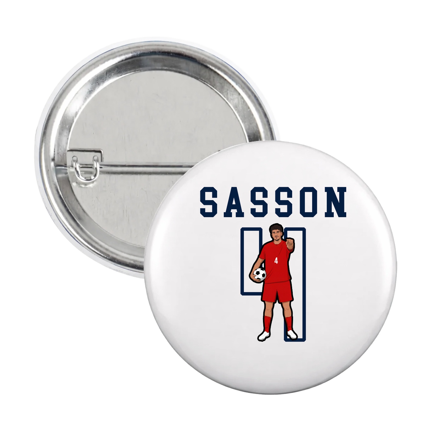 Game Day Button — Shirsey in White