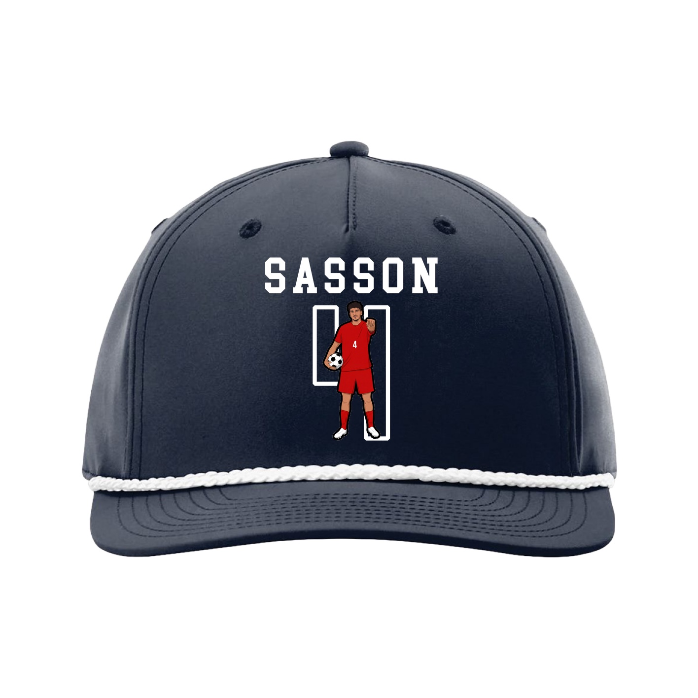 Five-Panel Classic Rope Cap — Shirsey in Navy