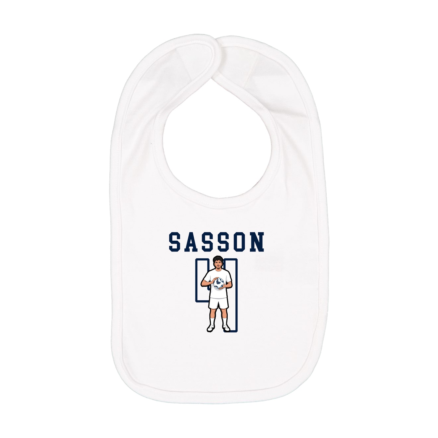 Infant Bib — Shirsey in White