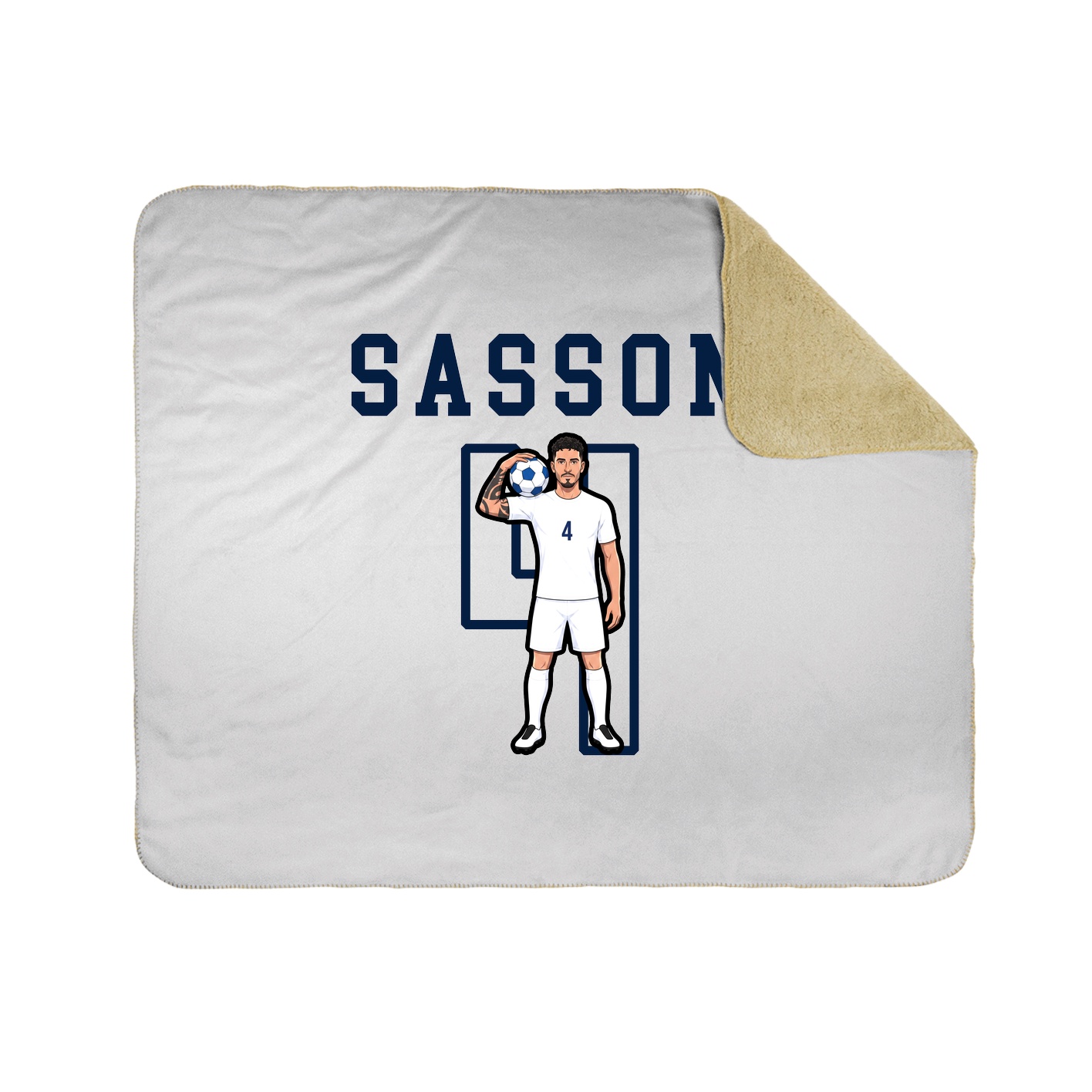 Throw Blanket — Shirsey in White